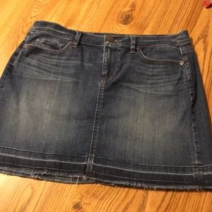 LOFT 8 petite denim skirt